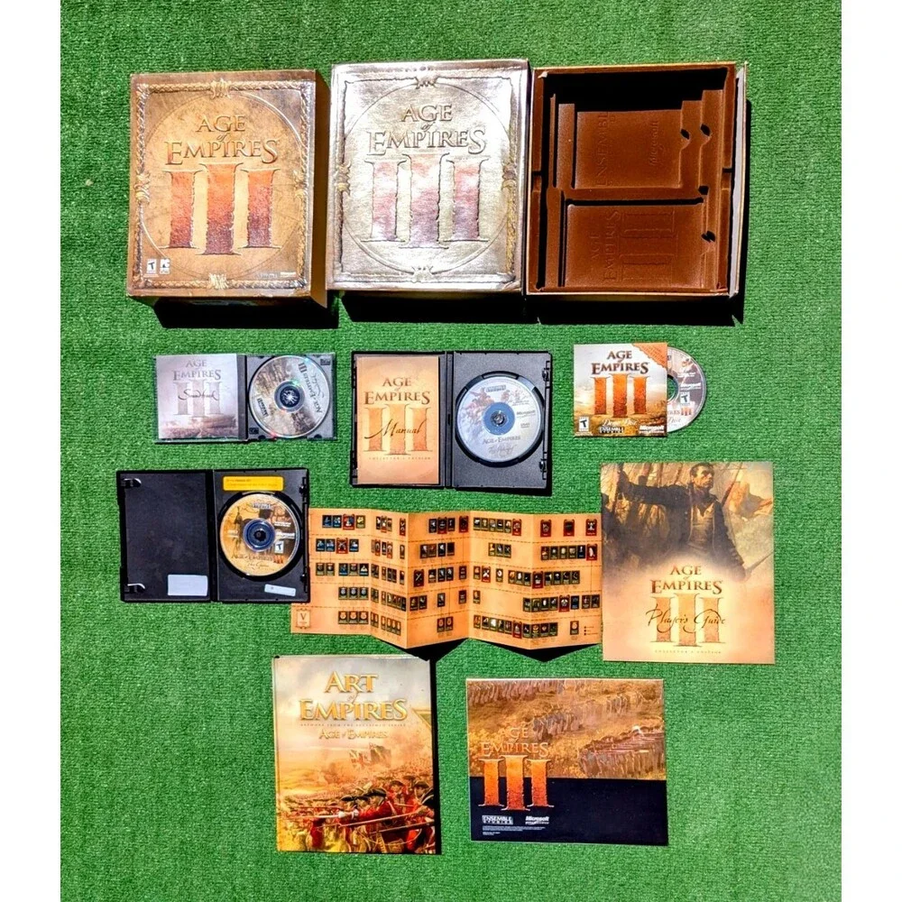 MISSING DISC 1: Age of Empires III Collector's Edition Set: Poster/Discs/Books